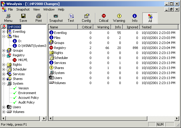 Winalysis Screenshot